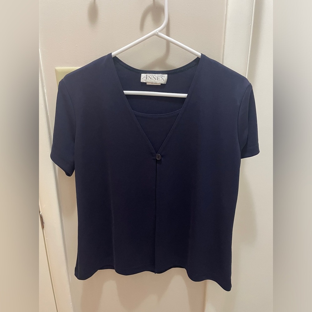 Navy blue blouse